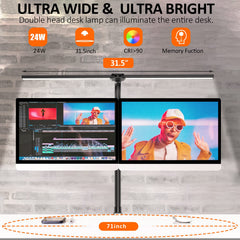 Ksunun 24W desk lamp with five color modes