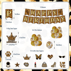 12 cheetah print balloons for leopard safari theme