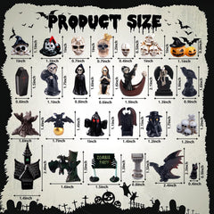 Exasinine Mini Horror Figurines black cat