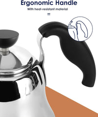 Stovetop kettle compatible with induction electric gas Chefbar