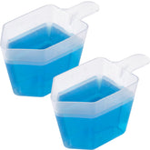 two-piece 4oz clear plastic measuring cups set