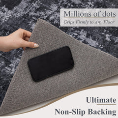 2x3 entryway rug black grey machine washable