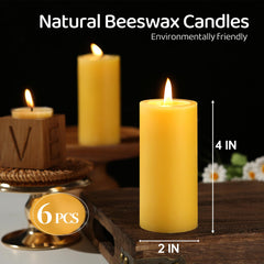100% natural organic beeswax with cotton wicks