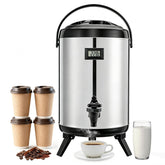 3.2 Gal/12L insulated beverage dispenser with stainless steel body and temp display