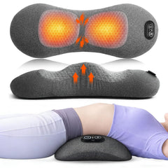 3 in 1 Electric Lumbar Support Pillow memory foam adjustable height