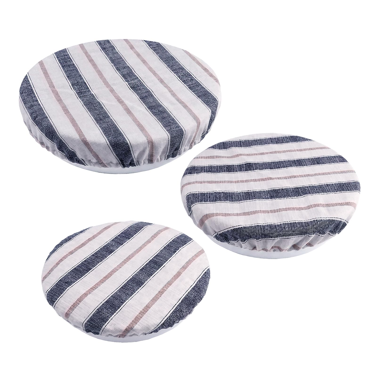 3 pack cotton linen bowl covers set for bread proofing