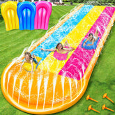 3-sided safe fence water slide backyard 16x7