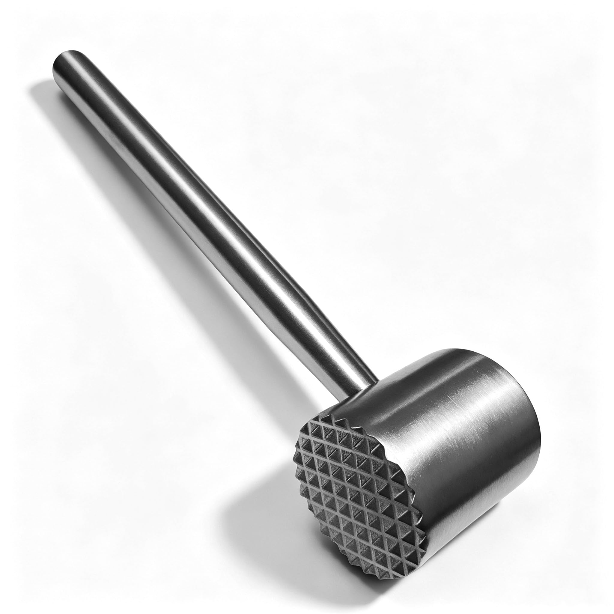 304 stainless steel meat tenderizer mallet front view