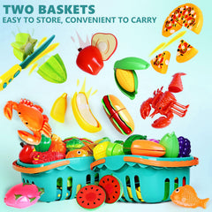 82 small pieces of 35 kinds of fake foods and vegetables