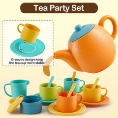 Play dishes for kids kitchen for 1 to 8 players