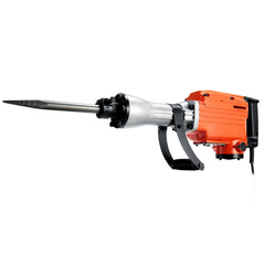 Detail of 360 degree rotary handle on demolition hammer
