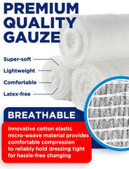 Individually wrapped gauze rolls for hygiene