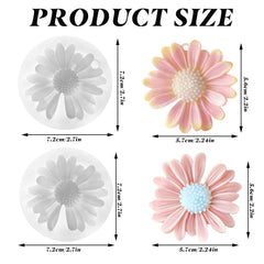 2.7 x 2.7 inch chrysanthemum mold