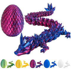 3D printed dragon egg with dragon inside toy