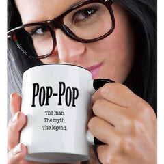 3drose saying for pop-pop 11oz mug two-tone black color image