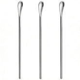 3pc latte spoons long 8.6 inch SUS 304 stainless steel in silver