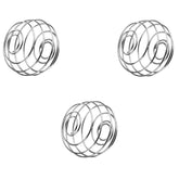 three stainless steel shaker balls for protein powder mixing