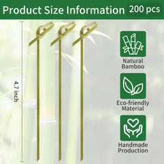 4.7 inch bamboo cocktail skewers for fruit