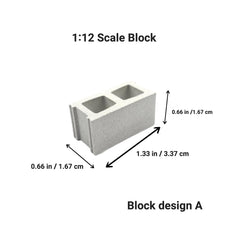 Mold with 4 cavities for miniature blocks silicone