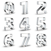 4 inches number cookie cutters digits 0 to 8 in a 9-piece set
