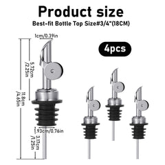 4 pack oil pour spouts for bottles