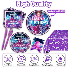40 plates included in Kpop demon party set