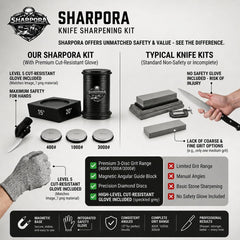 1000 grit diamond disc detail on SHARPORA sharpener