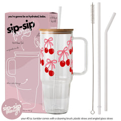 UV Direct-to-Film print on Sip-Sip Hooray 40oz tumbler