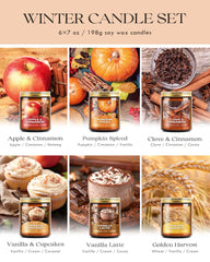 Pumpkin Spice fragrance candle AOOVOO set