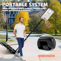 44 inch shatterproof backboard and rim on DUMOS hoop