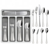 45-piece silverware set for 8 with organizer tray