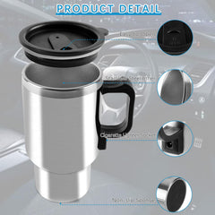 450ml capacity travel mug for car use