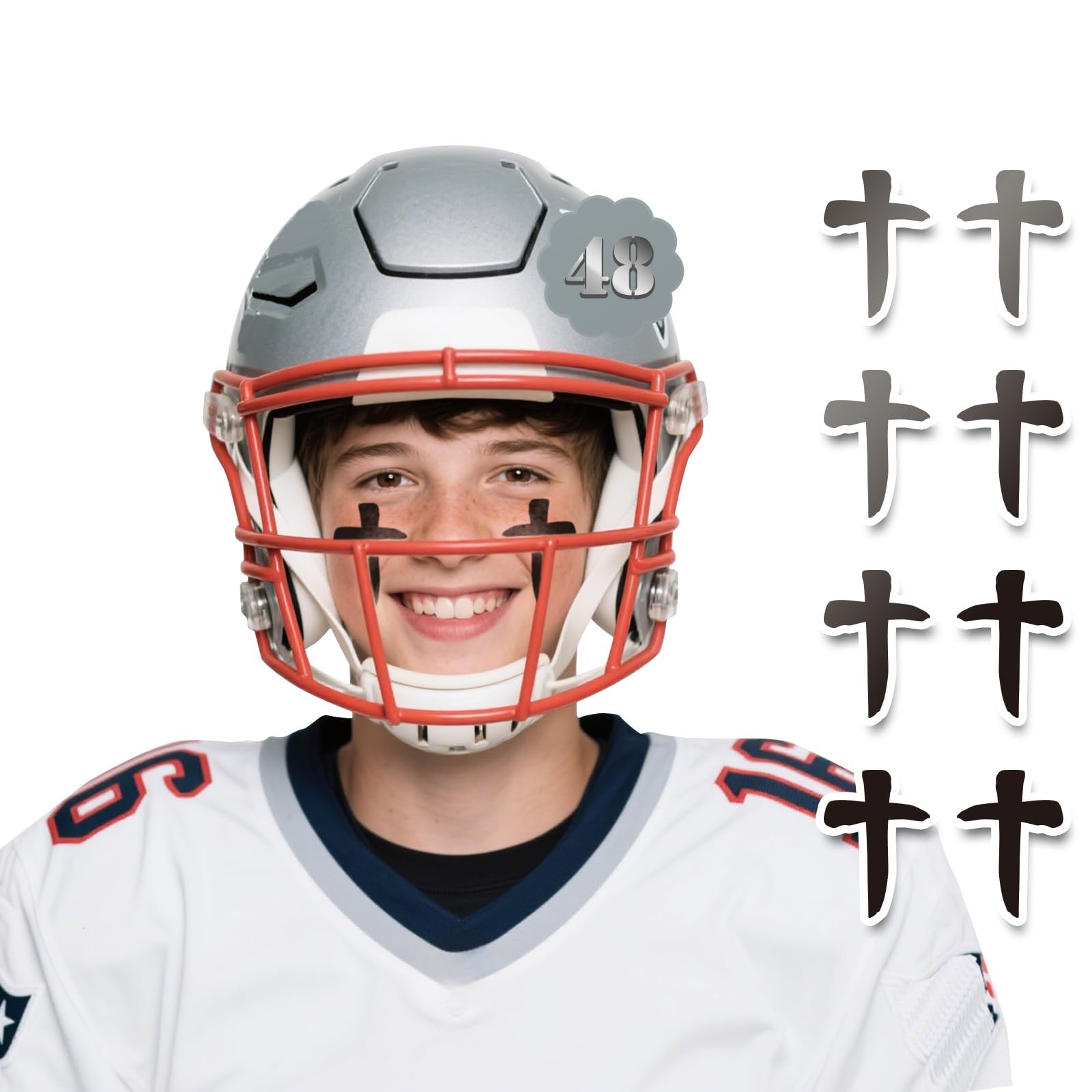 48 pairs eye black stickers for team sports