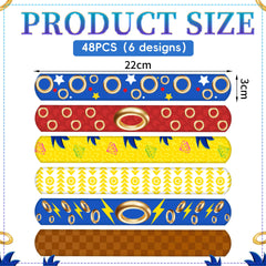 Colorful hedgehog wristbands for anime favors 8.7 inch size