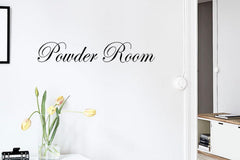 4x21 inch powder room decal size on surface