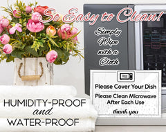 4x6 acrylic sign for damp spaces in kitchen