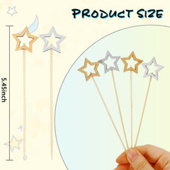 5.5 inch bamboo cocktail picks for fruits or drinks
