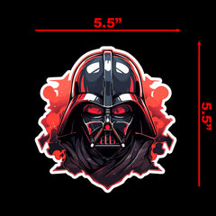 Weather proof finish on SW Vader Helmet Sticker