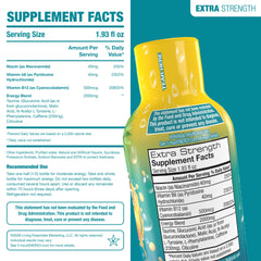 Zero sugar caffeine shot for quick energy