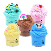 five 60ml butter slime containers in a 5 pack set