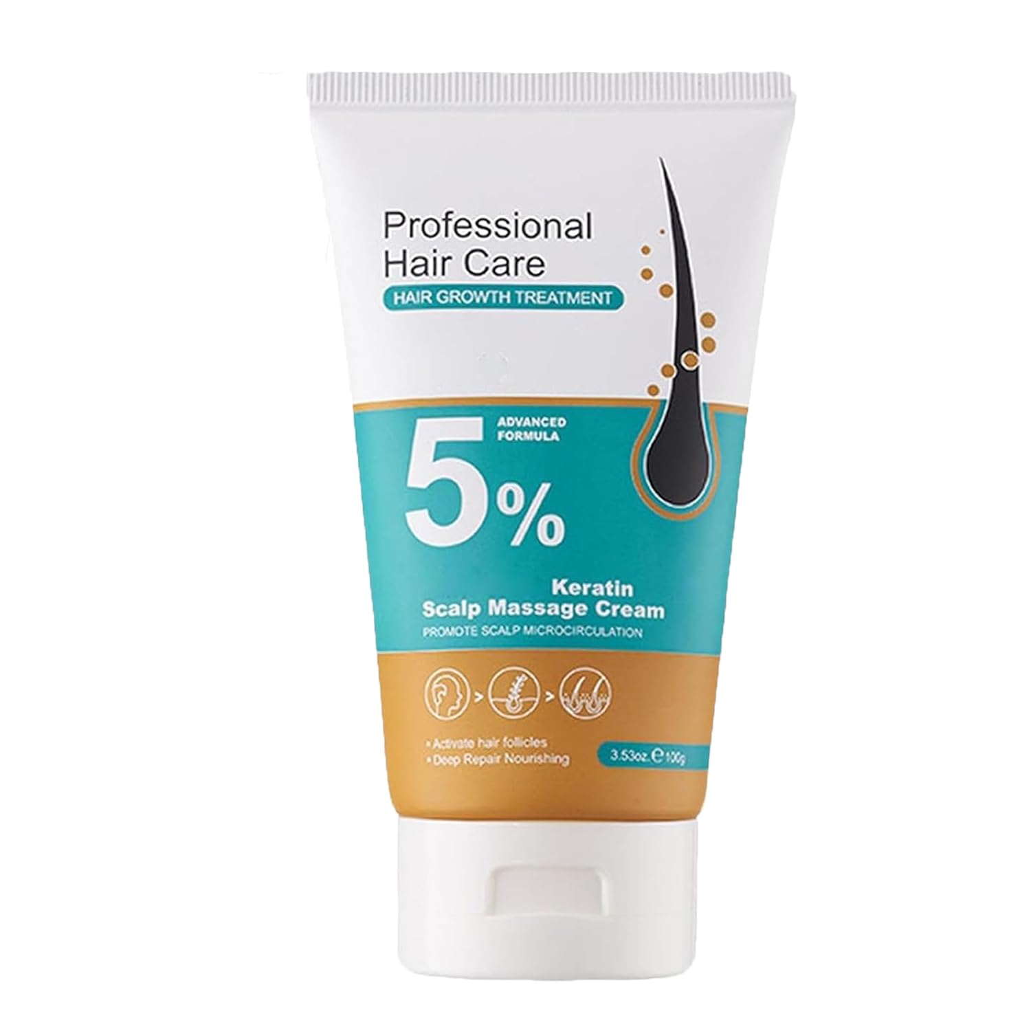 5 percent minoxidil hair growth scalp massage cream bottle with vitamins
