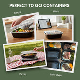50 pack 100 piece BPA Free durable plastic storage containers