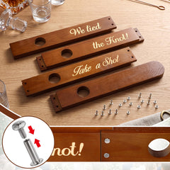Detachable wooden shot holders for folding design