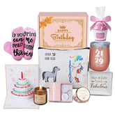 Gift box packaging for 50th birthday gifts for women