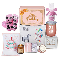 Gift box packaging for 50th birthday gifts for women