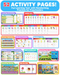 52 activity pages tracing handwriting and early learning