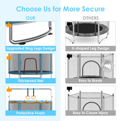adjustable three height gymnastic bar on trampoline