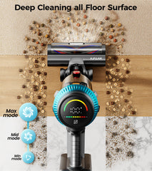 55KPa suction on floors and carpets with HYTVTY vacuum