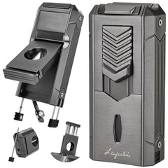 6-in-1 Torch Lighter with Twin Nubber in zinc alloy body