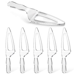 six-piece plastic cake cutter set for kitchen and weddings